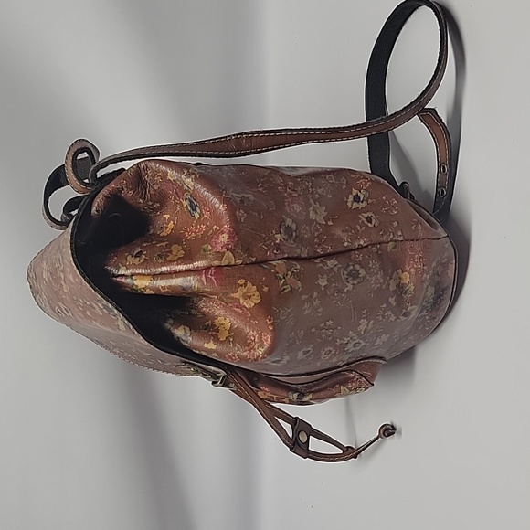 Patricia Nash Leather Floral BackPack/Handbag/Satchel - Picture 4 of 12